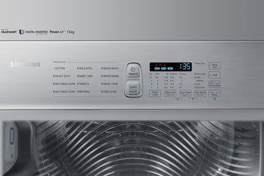 Second hand Samsung 13kg Activ DualWash Top Load Washing Machine WA13M8700GW - Second Hand Appliances Geebung